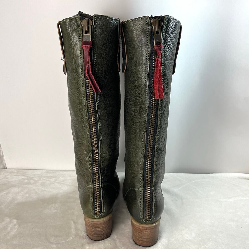 Freebird by Steven Grany Lace Up Boots in Olive - Picture 5 of 17